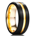 Anillo Plateado Mate de Acero de 8 mm