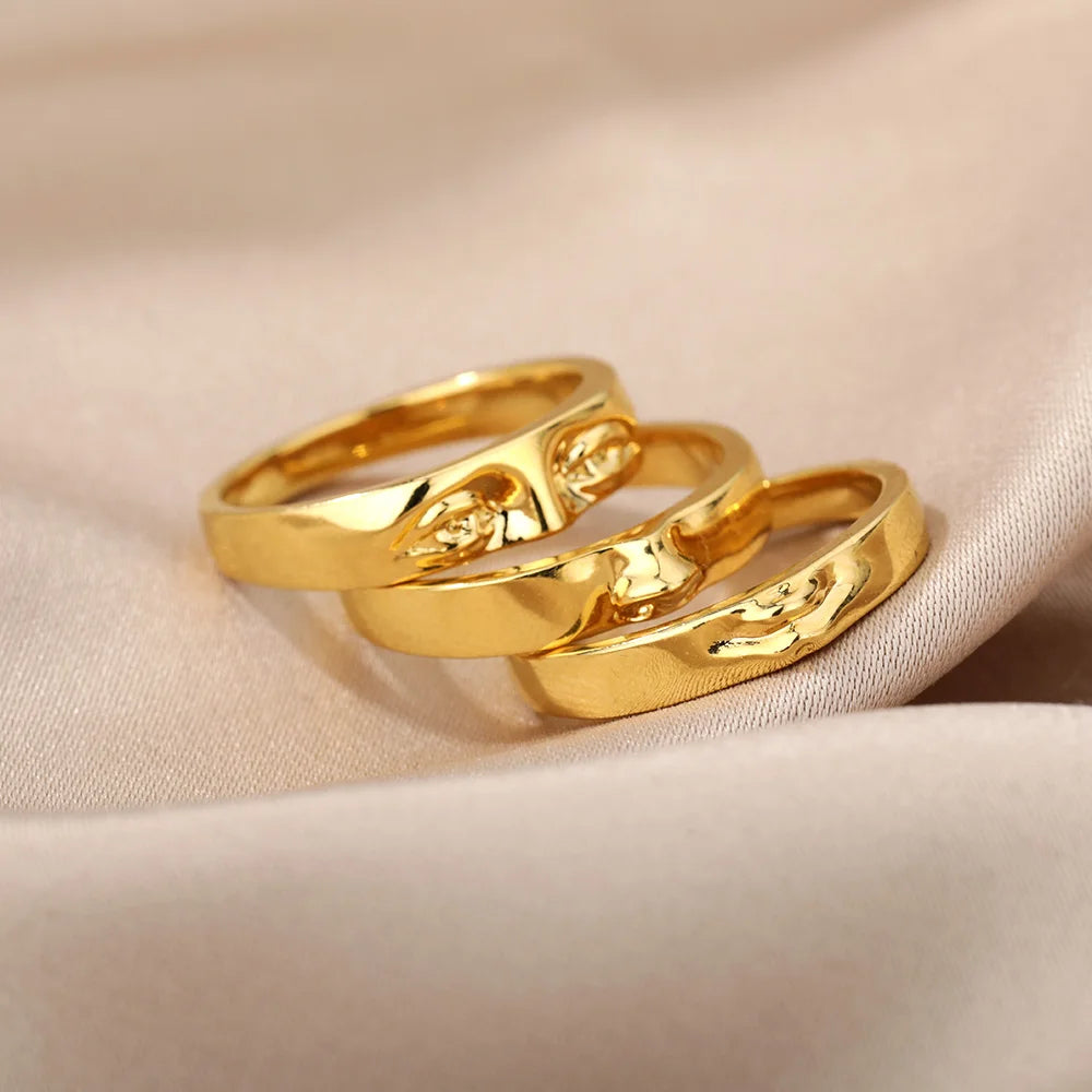Anillo Vintage Dorado con Diseño de Ojo