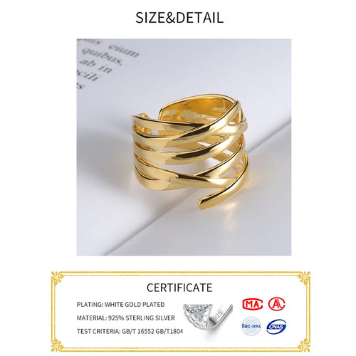 Anillo Dorado de Plata 925 con Circón