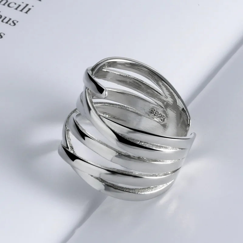 Anillo Dorado de Plata 925 con Circón