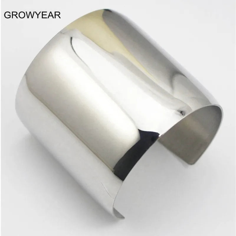 Brazalete Ancho Abierto de Acero 316L