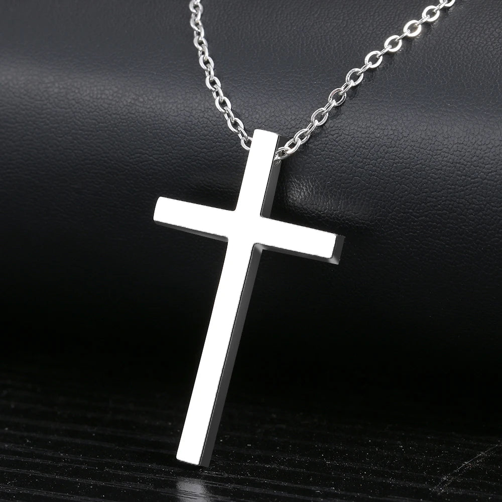 Collar Clásico con Cruz Antigua de Doble Cara