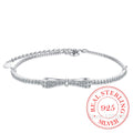 Pulsera Tennis de Plata 925 con Lazo