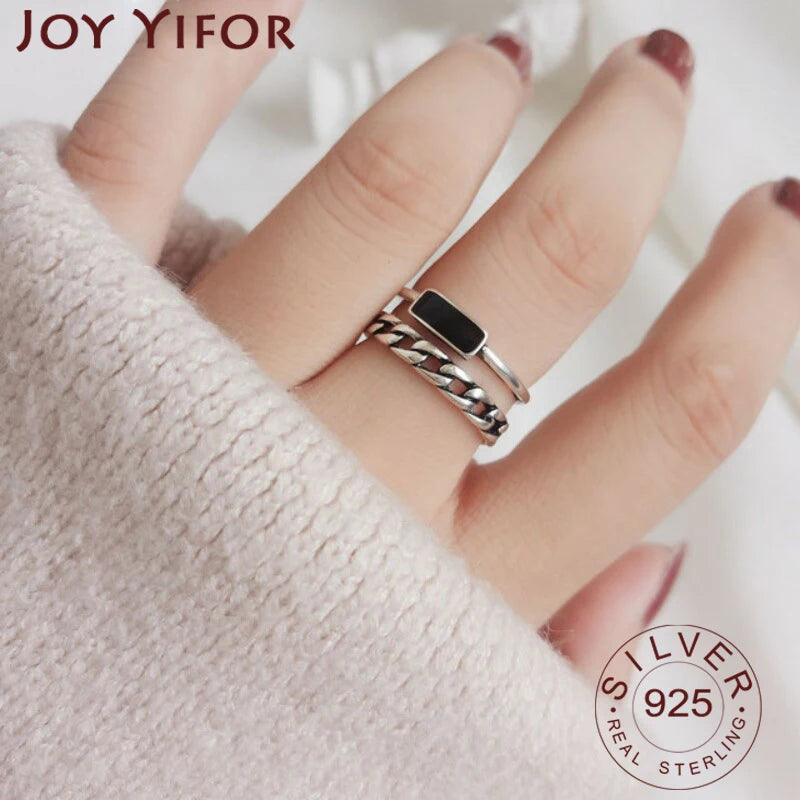 Anillo de Compromiso Minimalista Color Plata para Mujer