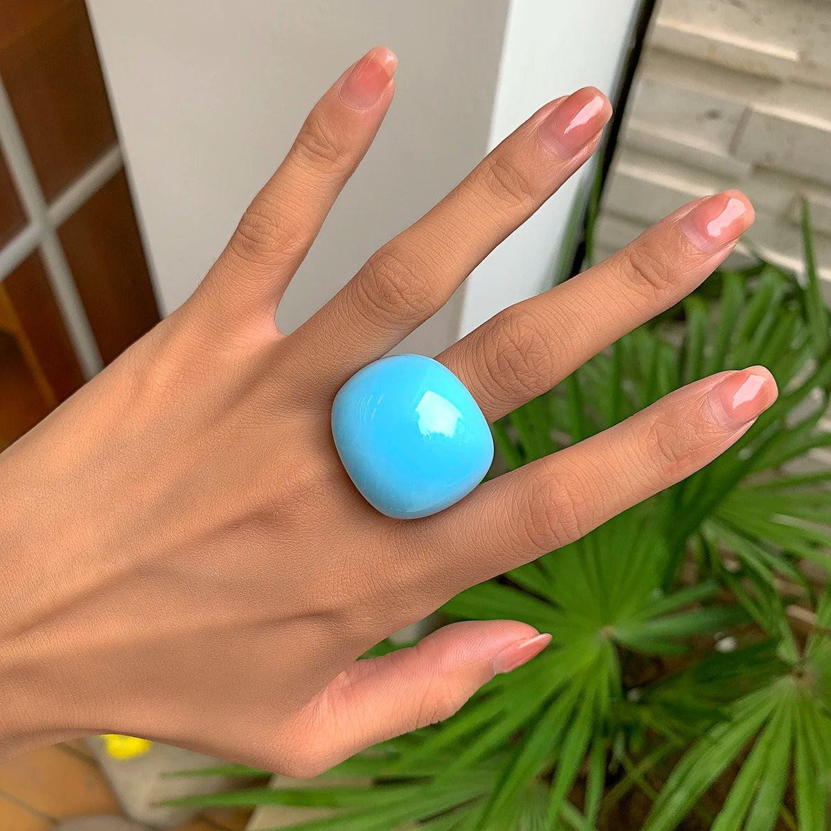 Anillo Brutalista Geométrico