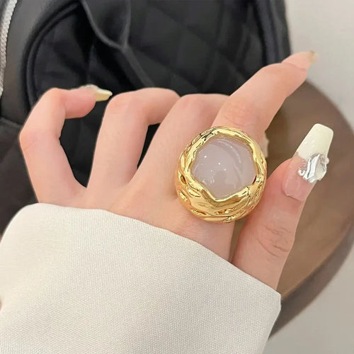 Anillo Brutalista Geométrico