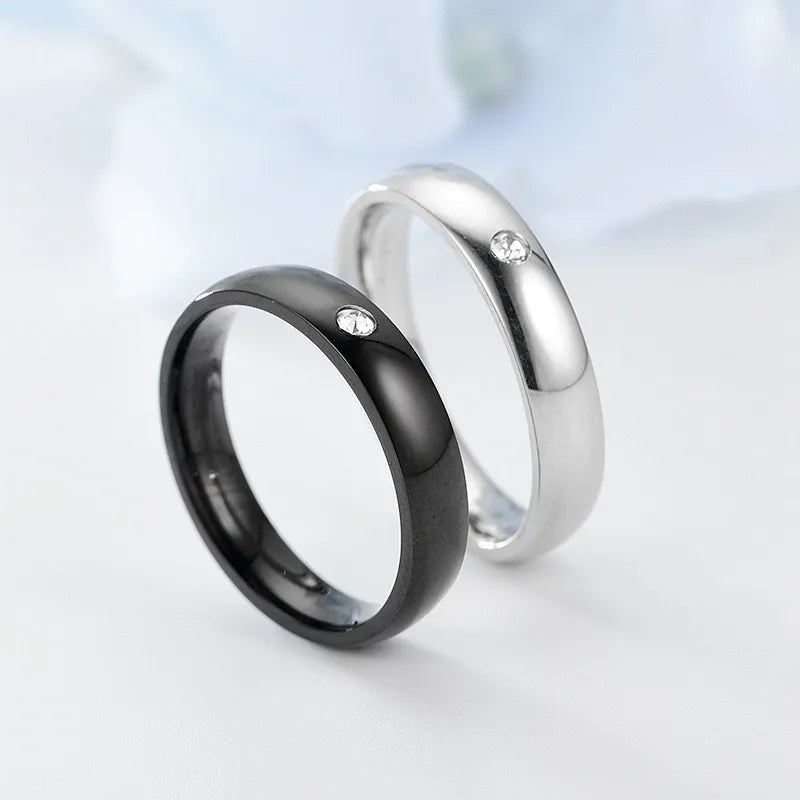 Anillo de Acero Estilo Anime de 4 mm