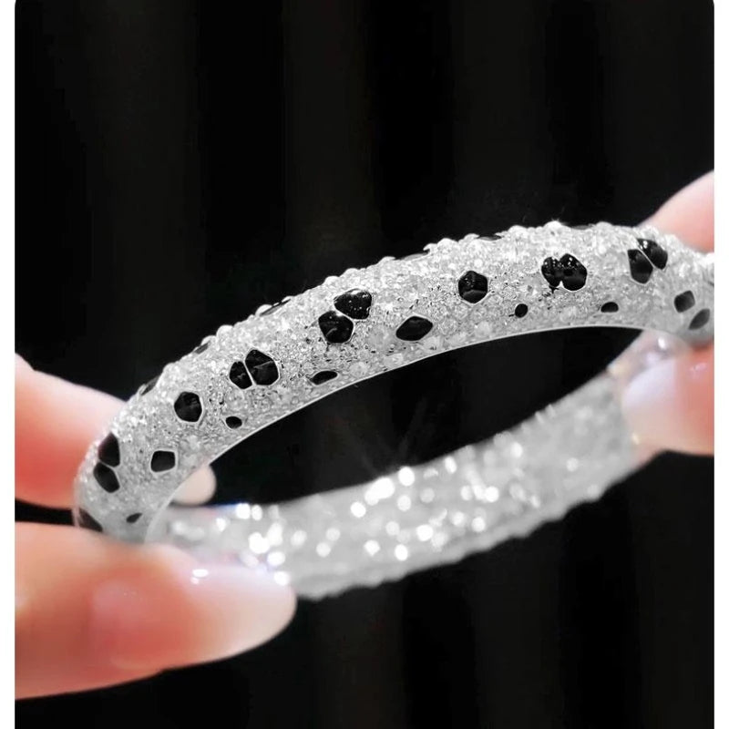 Pulsera de Plata 925 con Diseño Leopardo