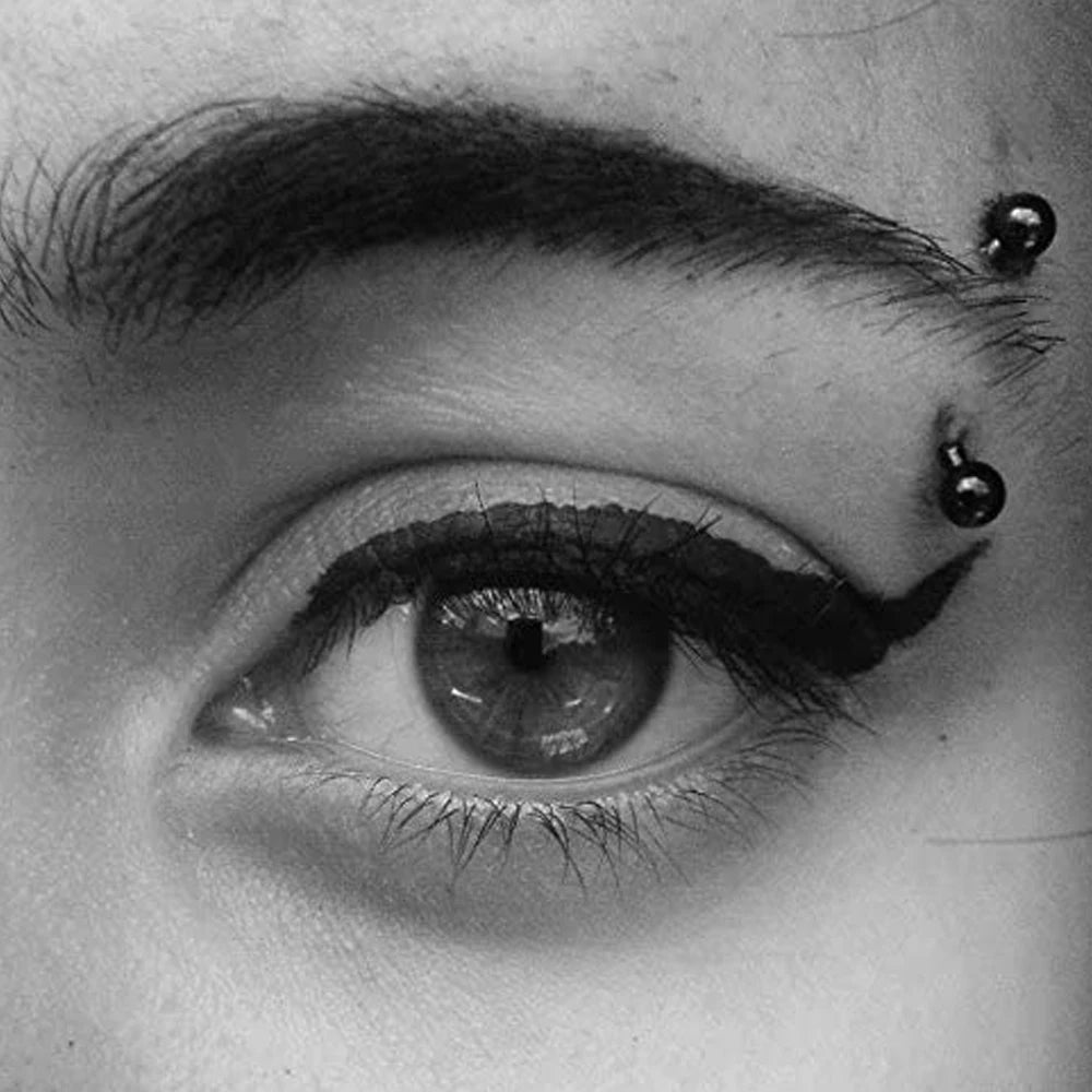 Piercing curvo de plástico Flexible 16G transparente Tragus Dait