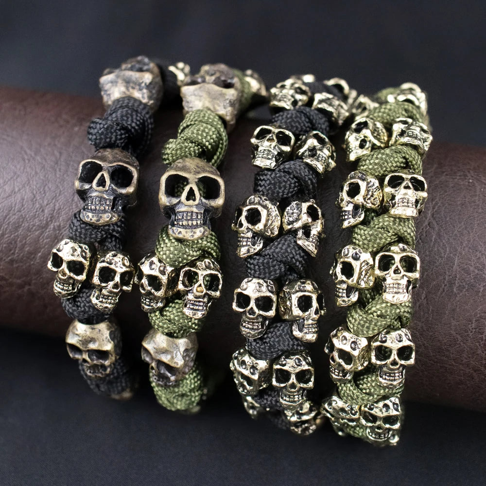 Pulsera Ajustable Vintage con Calavera