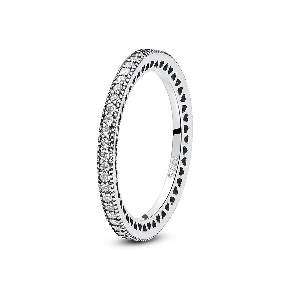 Anillo de Plata 925 con Corazón y Corona