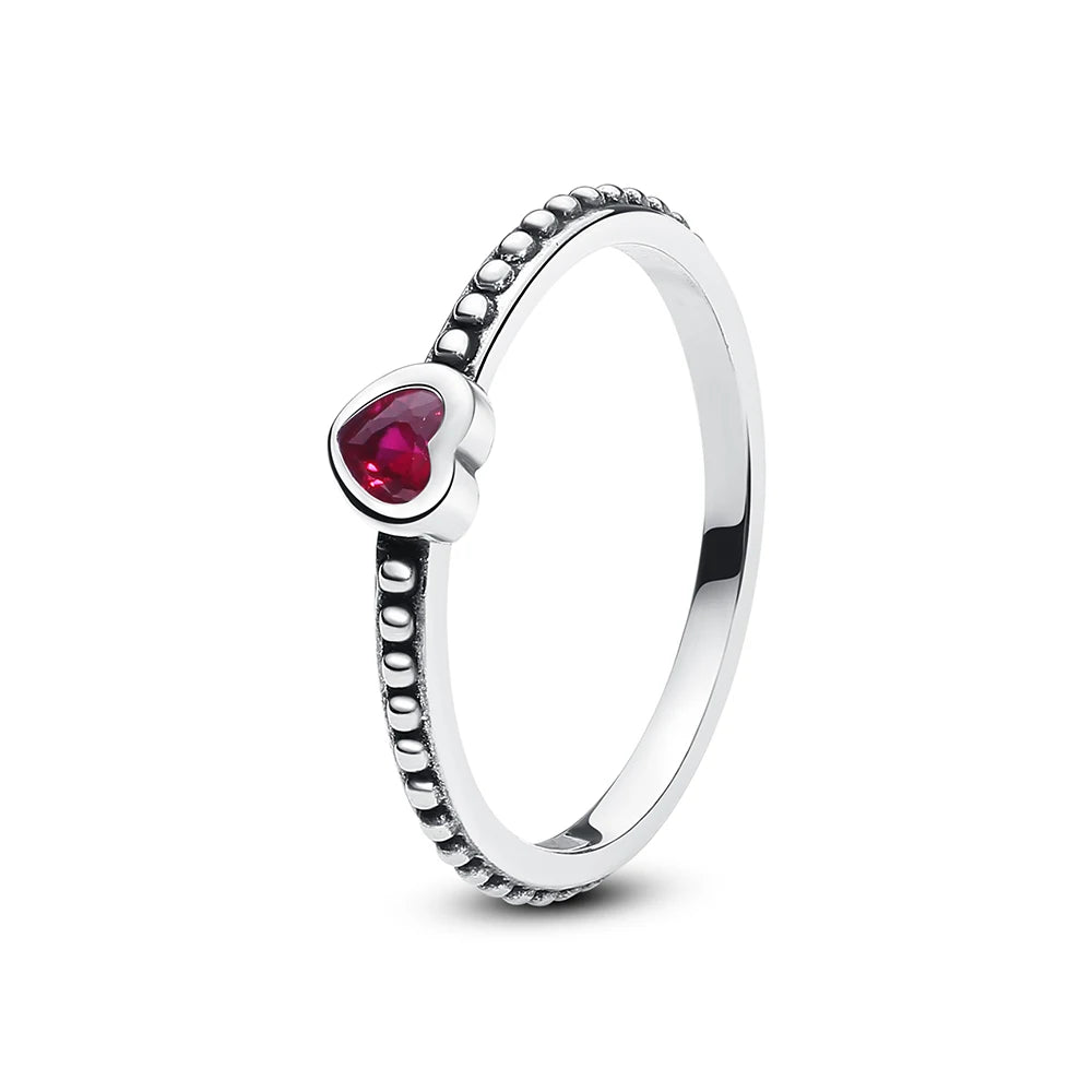 Anillo de Plata 925 con Corazón y Corona