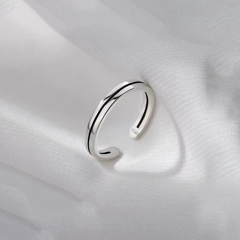 Anillo Abierto Geométrico Minimalista de Personalidad para Mujer