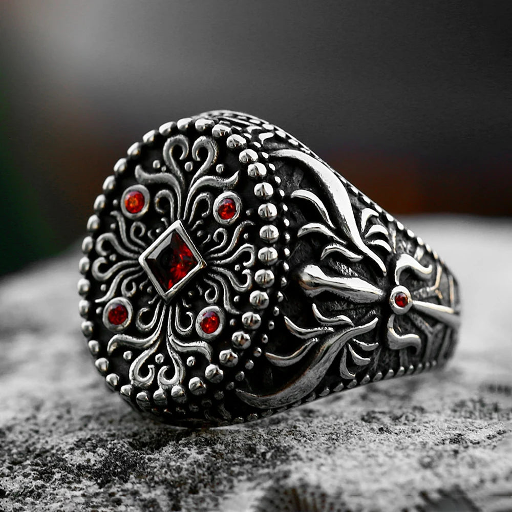 Anillo Sello Punk de Acero 316L