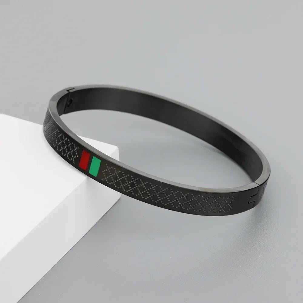 Brazalete Elegante de Acero para Pareja