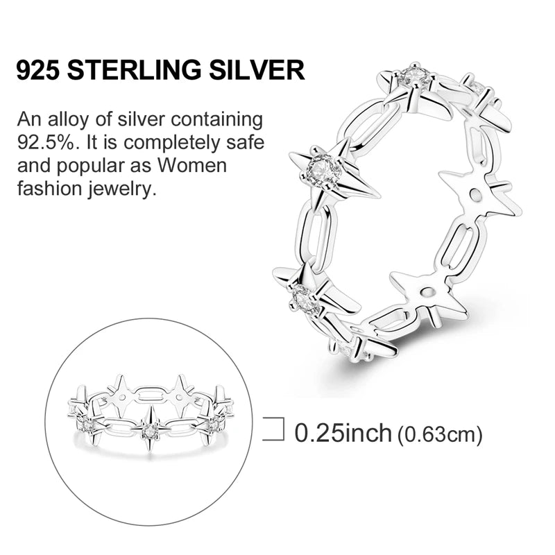 Anillo de Plata 925 con Circonitas