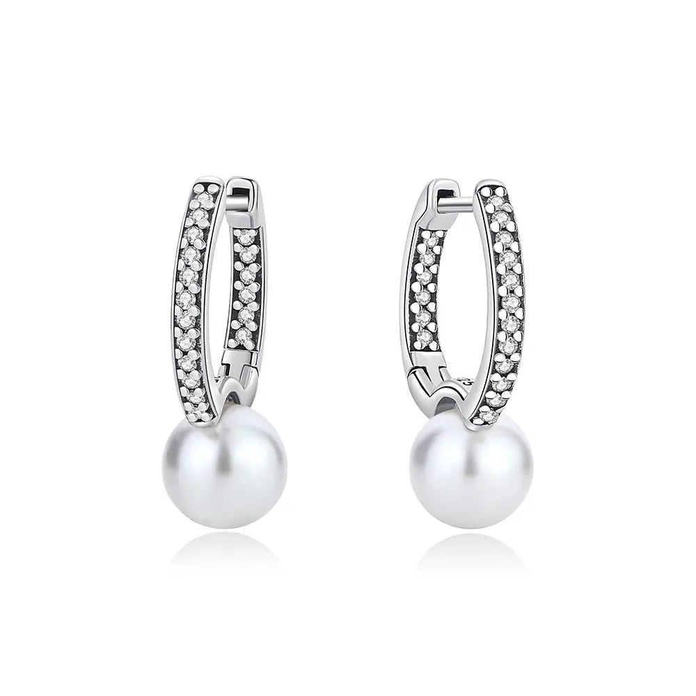 Aros de Corazón de Plata 925 en Oro Rosa