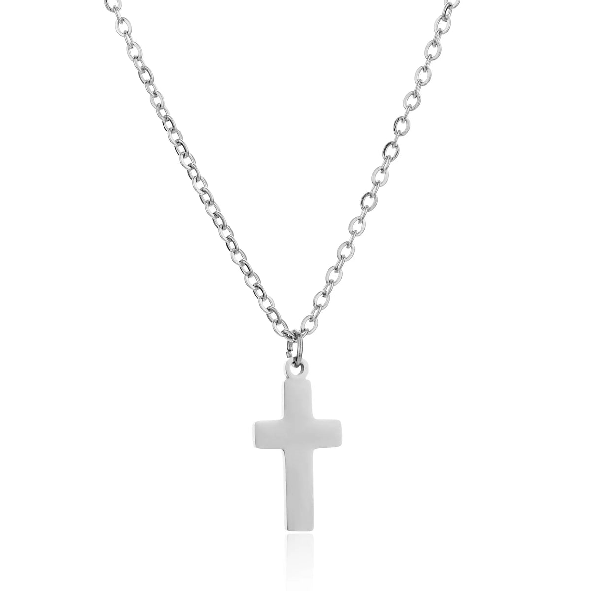 Collar Impermeable de Acero con Cruz