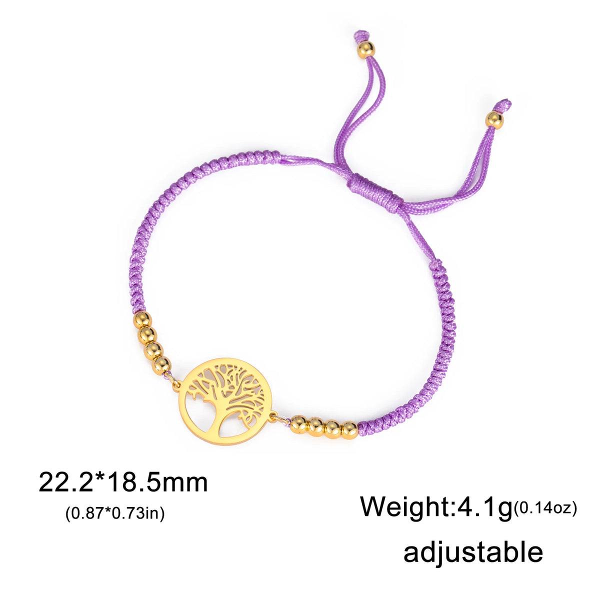 Pulsera de Acero con Árbol de la Vida