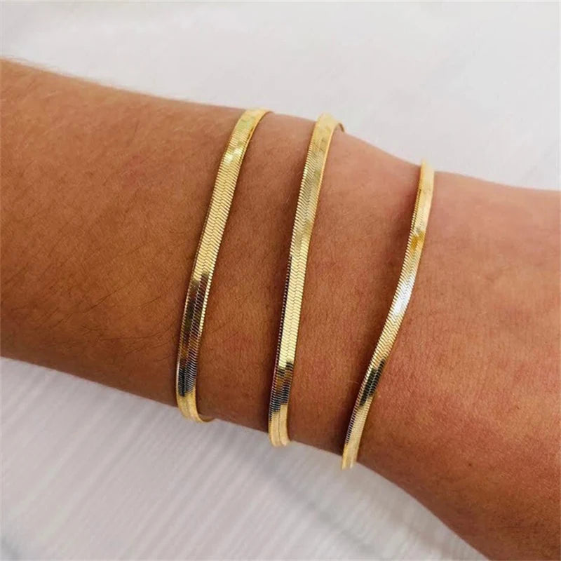 Pulsera Serpiente de Acero con Hoja