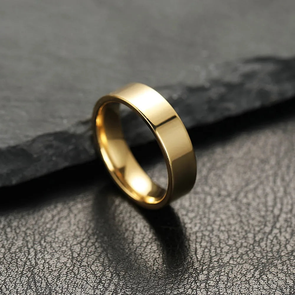 Anillo Negro Mate de Acero