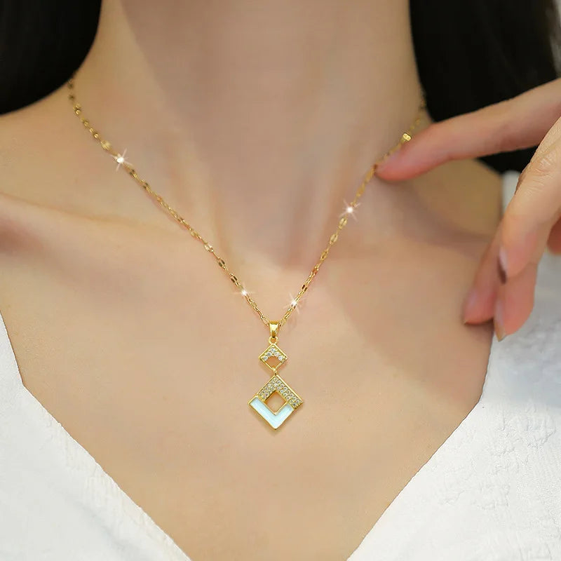 Conjunto de Acero con Cristal Austríaco