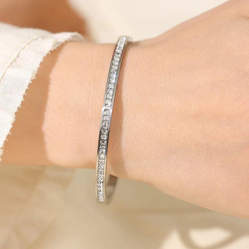 Pulsera de Acero con Circonitas
