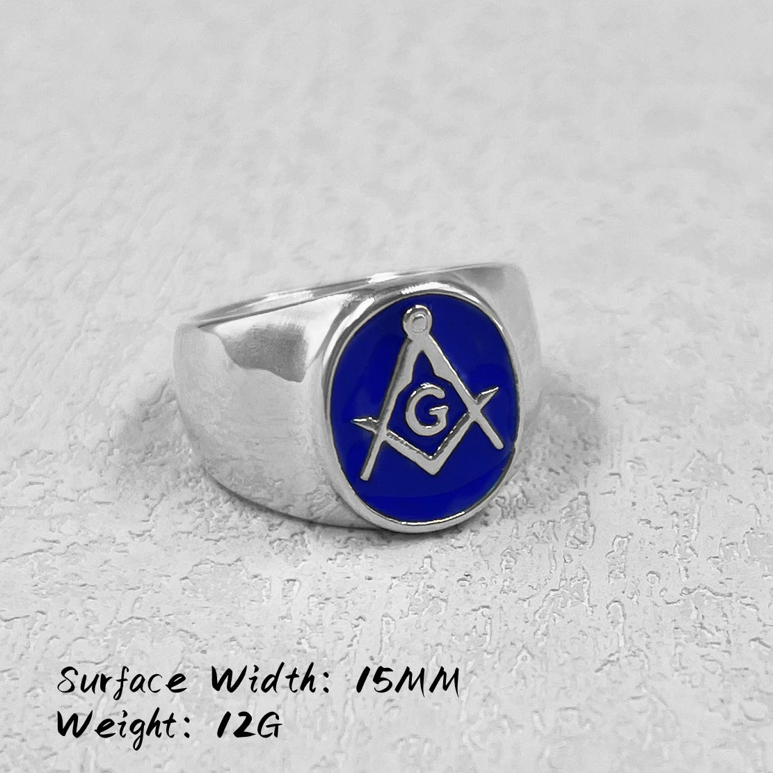 Anillo Masónico de Acero