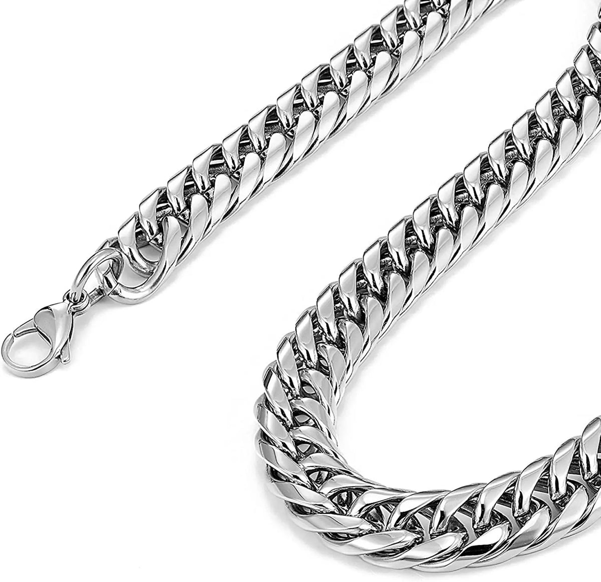 Collar de Cadena Cubana de Acero