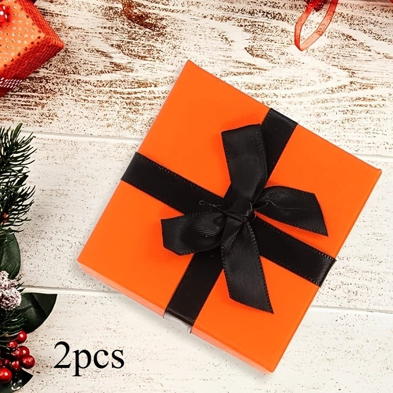 2pcs Compact Gift Box with Dimensions, Designed in A Square Shape for Events, Suitable for Displaying Jewelry