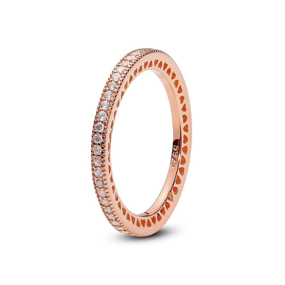 Anillo de Plata 925 con Corazón y Corona