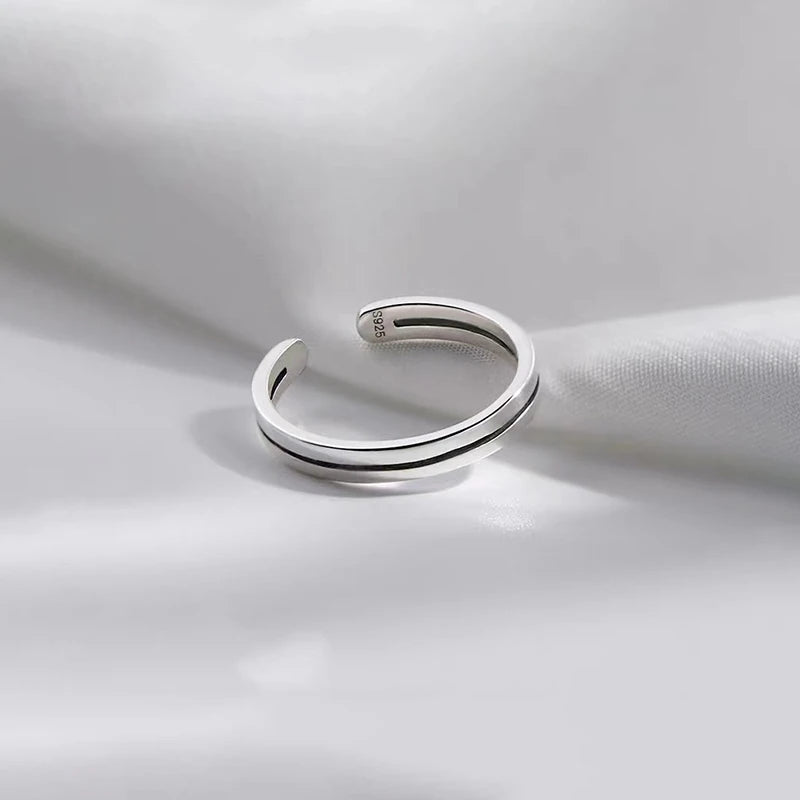 Anillo Abierto Geométrico Minimalista de Personalidad para Mujer