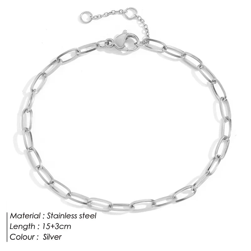 Pulsera Minimalista de Cadena de Acero