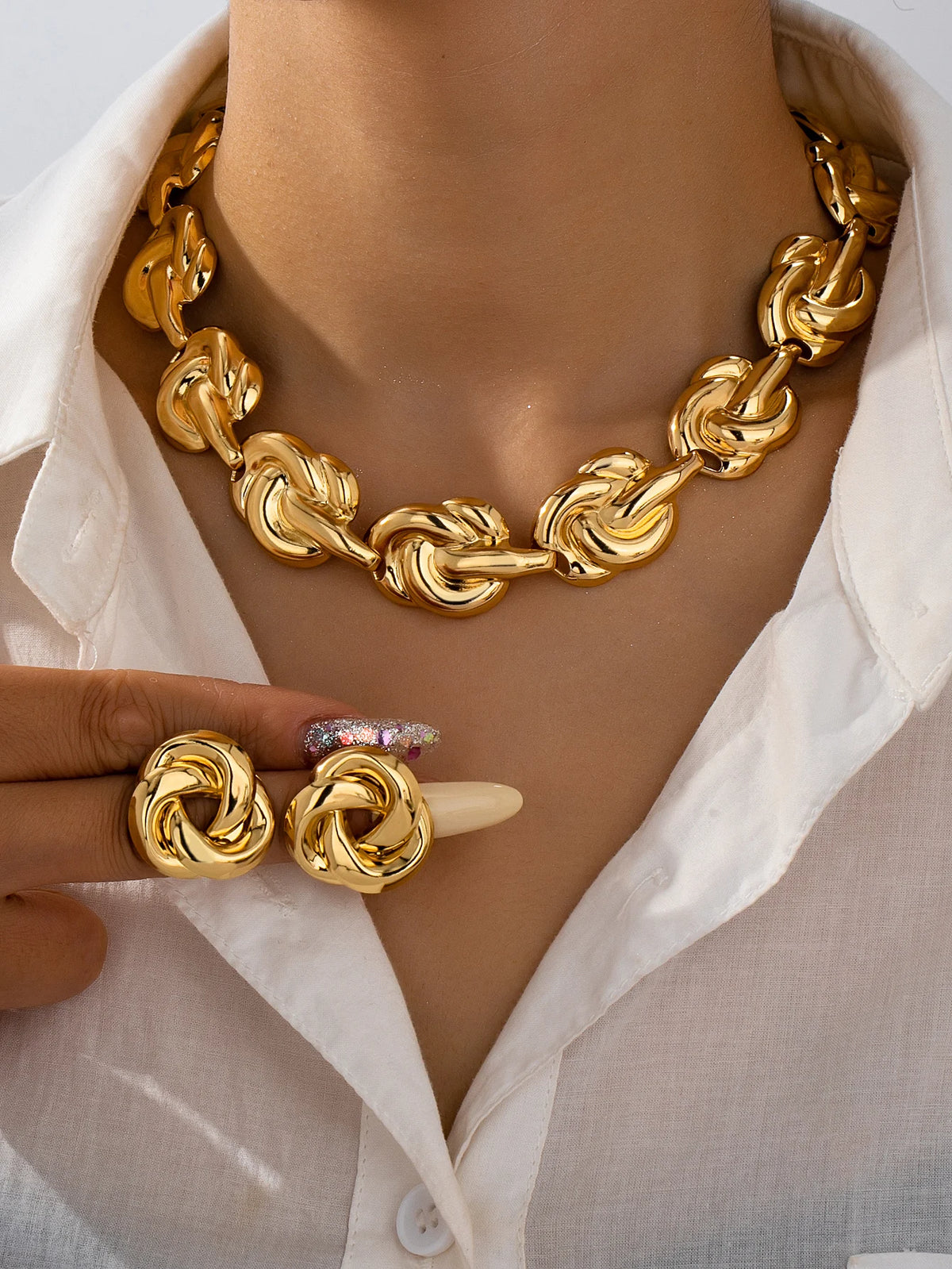 Conjunto de Joyería Brutalista