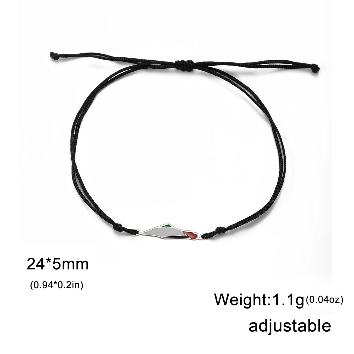 Pulsera Doble de Acero con Mapa de Palestina