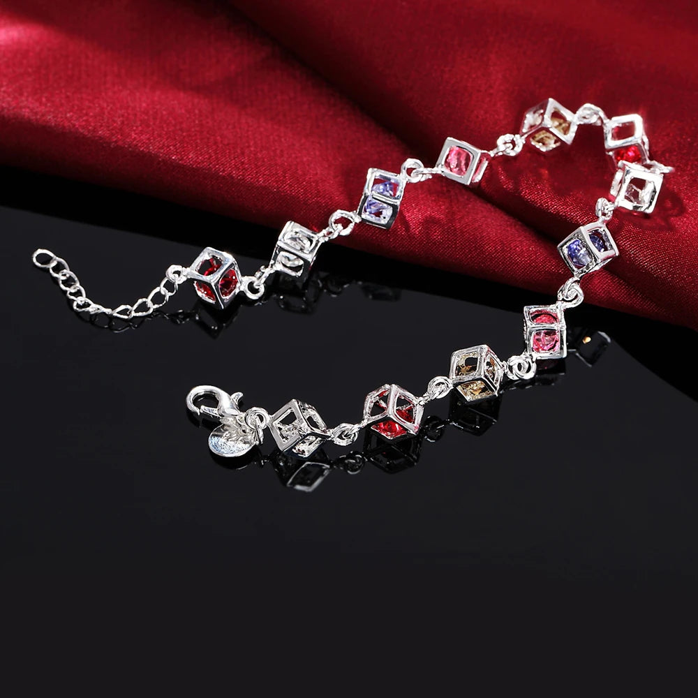 Pulsera de Plata 925 con Celosía de Circón