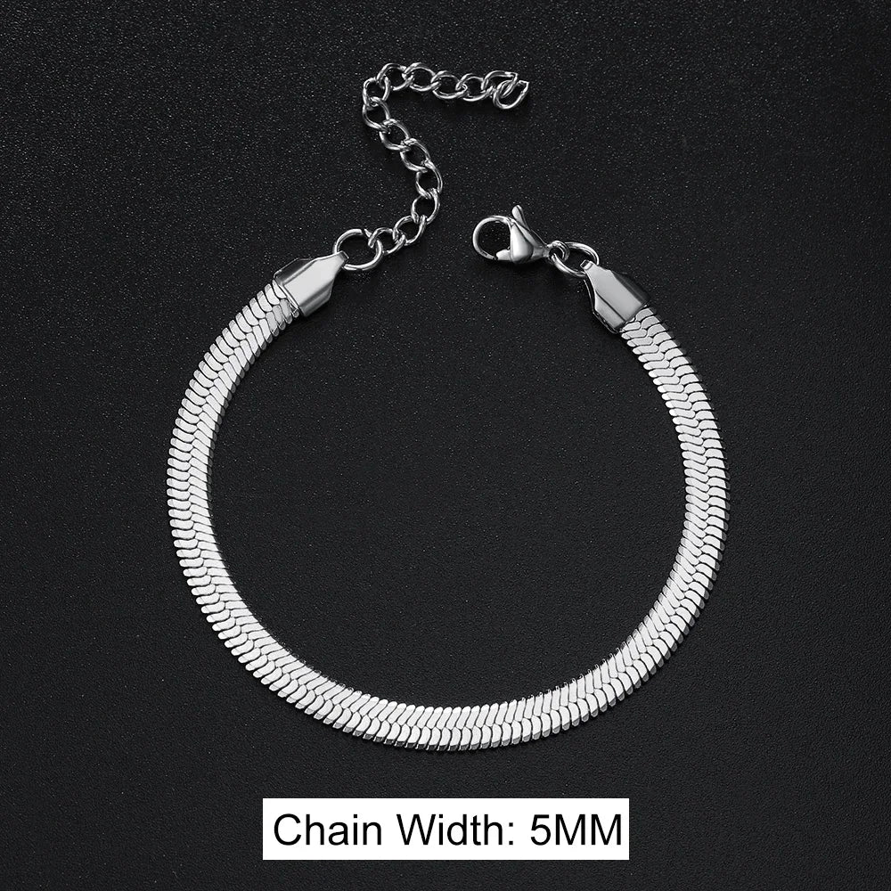 Pulsera Serpiente de Acero con Hoja