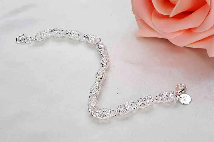 Pulsera Geométrica de Plata 925 con Circonitas