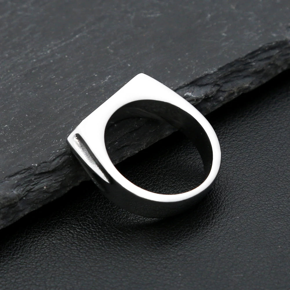 Anillo Sello Punk de Acero 316L