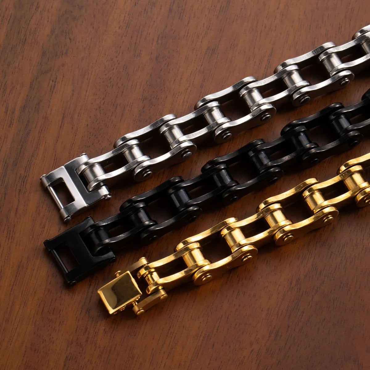 Pulsera Punk Motera de Acero