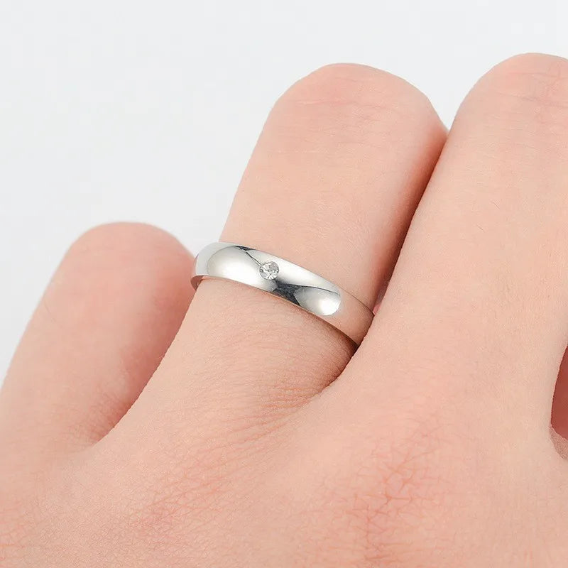 Anillo de Acero Estilo Anime de 4 mm