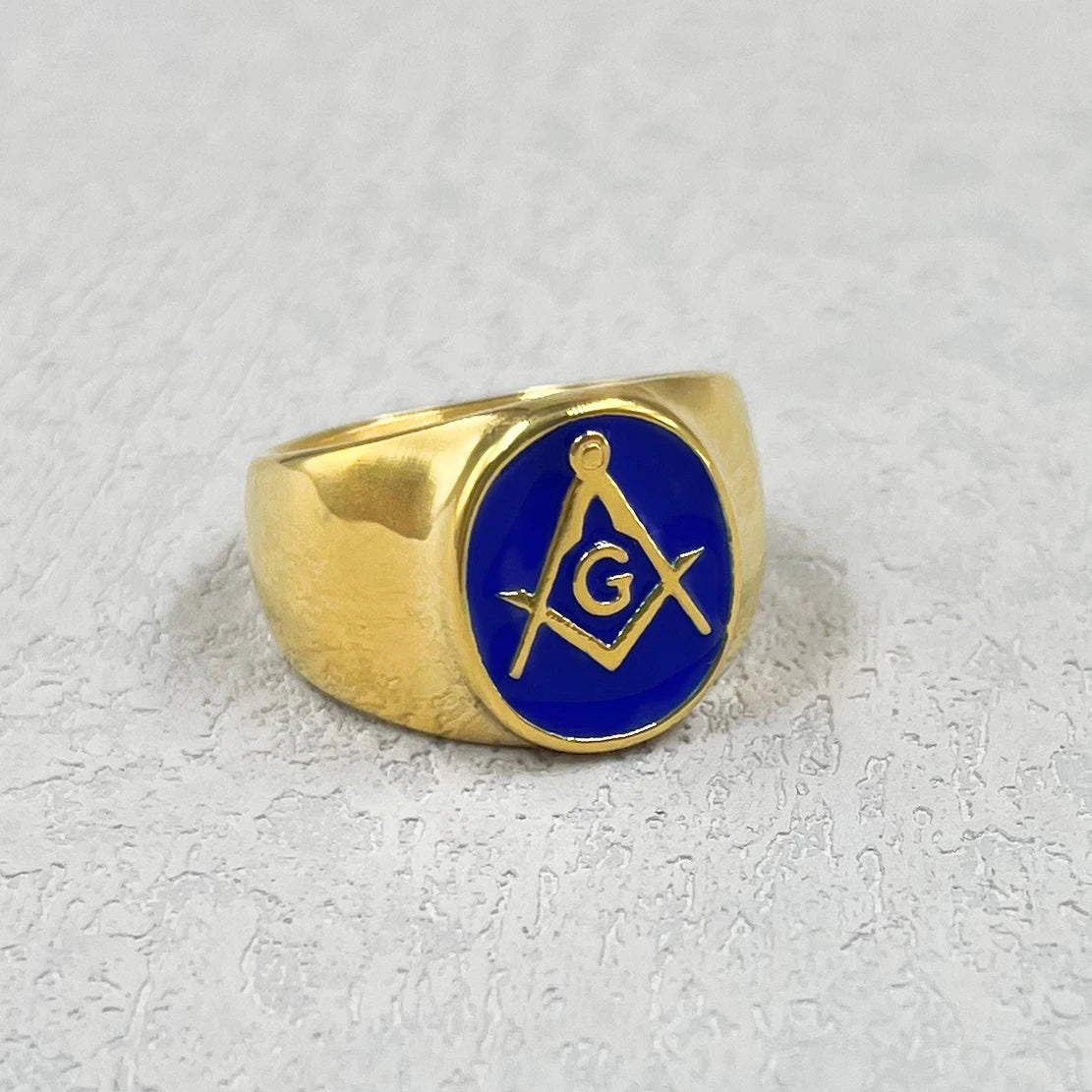 Anillo Masónico de Acero