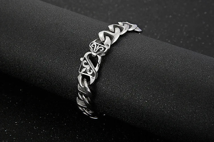 Pulsera Retro Pulida de Acero