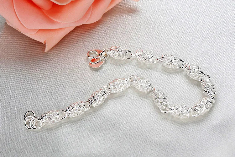 Pulsera Geométrica de Plata 925 con Circonitas