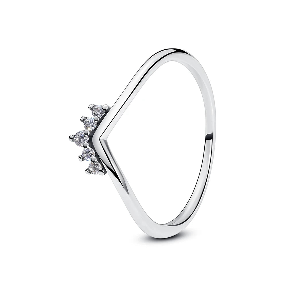Anillo de Plata 925 con Corazón y Corona