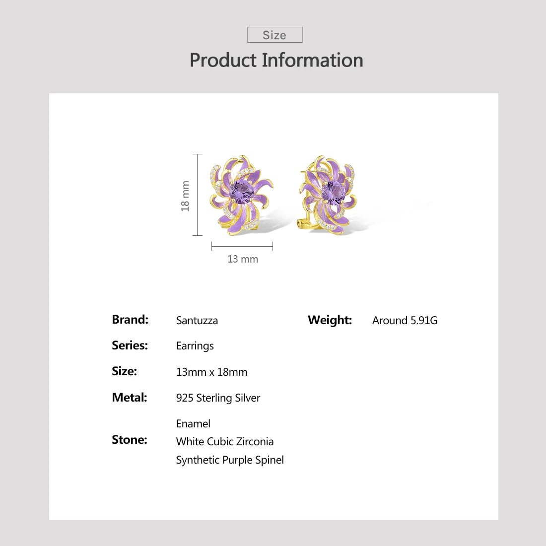 Pendientes de Plata 925 con Circonitas