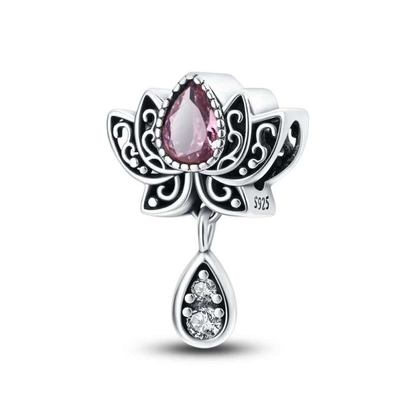 Charm de Plata 925 con Flor Guardiana