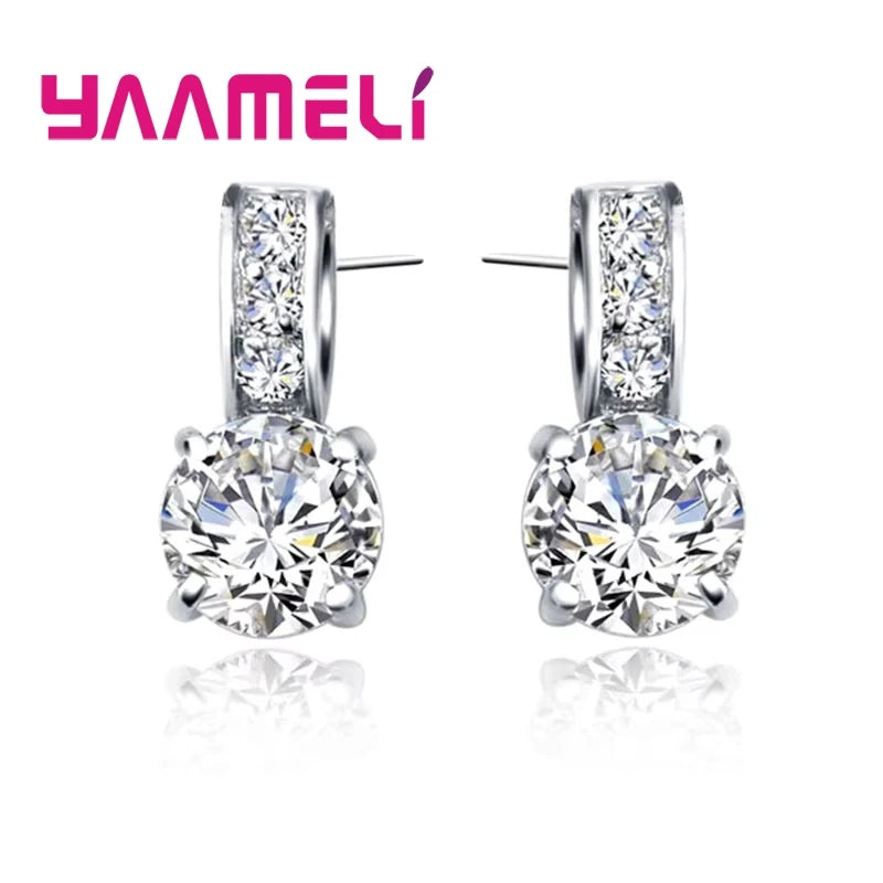 Pendientes de Plata 925 con Circonitas
