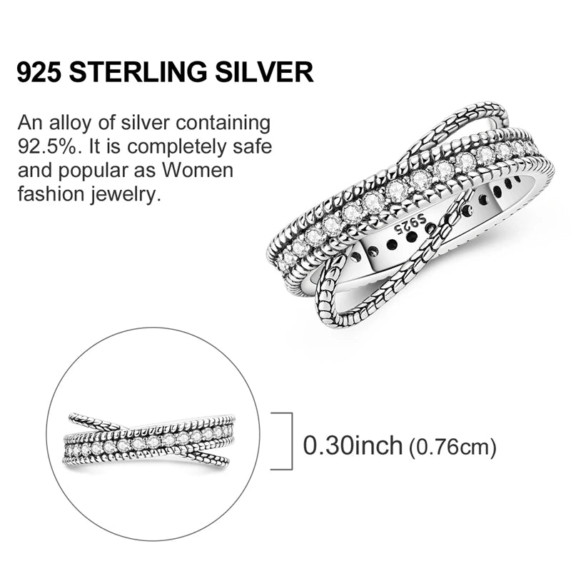 Anillo de Plata 925 con Circonitas