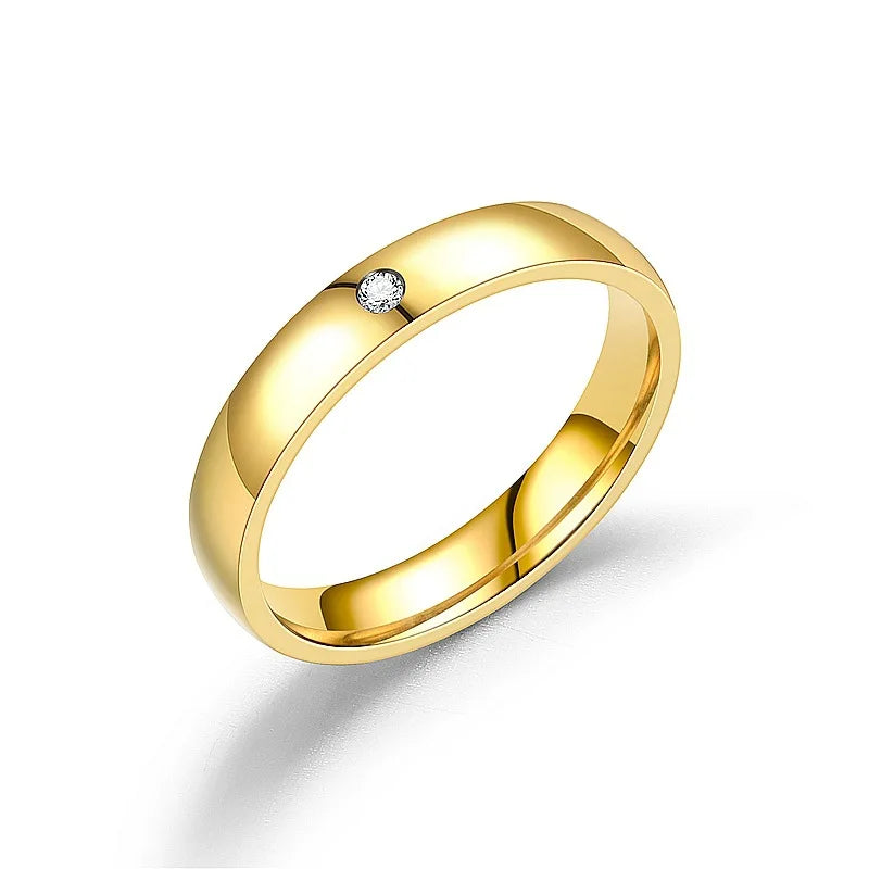 Anillo de Acero Estilo Anime de 4 mm